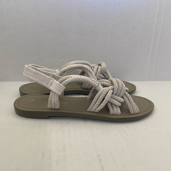 Anthropologie Reeta sandals size 36Euro 5.5 US strappy rope flat NWOT - Picture 3 of 7